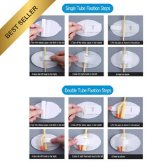 10 Pack Foley Catheter Stabilization Device Urinary Leg Bag Strap Holder Sticker