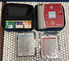 Laerdal Link AED Little Anne & AED Heartscan EUC Tested & Working Plz Read