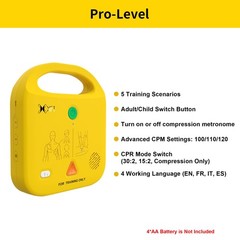 XFT AED Trainer Gold 5 modes voice prompts