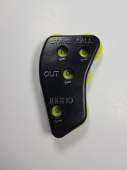 Deekin 4pcs 4 Wheel Baseball Umpire Clicker Indicator Gear Practice Black