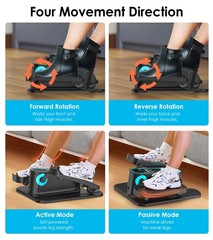 2025 New Under Desk Elliptical Portable Seated Pedal Exercise Machine
