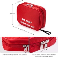 Comprehensive AED First Kit with CPR Mask, Gloves & Wipes for Training Needs
