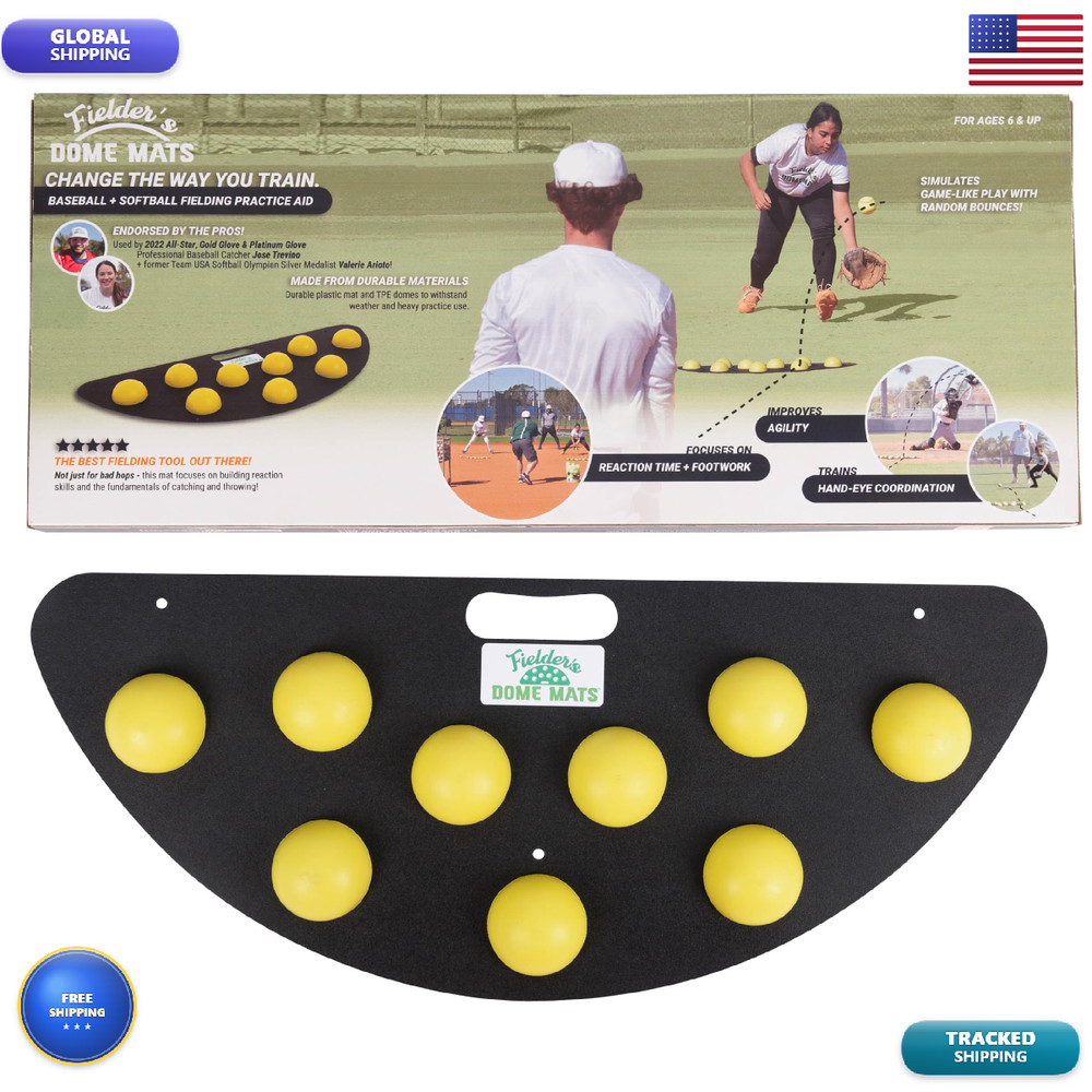 Fielder’S Dome Mats Fielders Dome Mat And Softball Bad Hop Training Equipment
