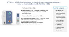 AED Trainer XFT-120C+ First Aid Training CPR Train Unit with Electrode Pad Cable