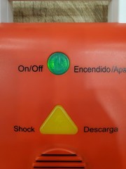 2 American Red Cross AED Trainer Training Practice Device English & Spanish