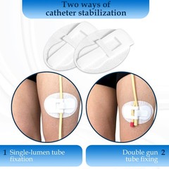 Foley Catheter Stabilization Device, Urinary Leg Bag Holder, Pack of 4 White