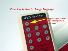 Automatic External AED Simulator AED Trainer CPR First Aid Training +10pcs CPR