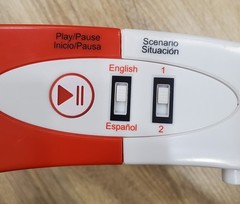 2 American Red Cross AED Trainer Training Practice Device English & Spanish