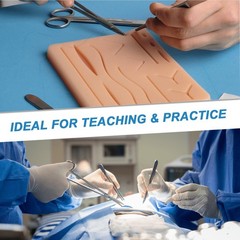 Spectabilis Suture Practice Kit,Silicone Suturing Pad with Wound Closure…