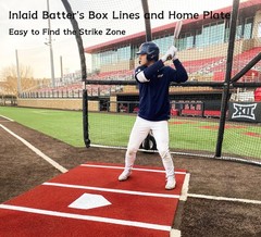 Kuibonu 2024 Upgraded Version Baseball Hitting Mat Antislip Rubber Backing 10 X
