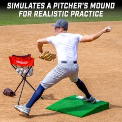 Gosports Portable Pitching Mound Baseball Pitchers – 30 X 30 X 4 Inch