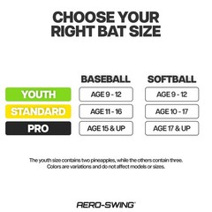 Aero Swing Air Resistance Bat Speed Trainer for Baseball & Softball