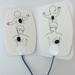1 pair AED Training Electrodes Replacement Child Pads for HearStart AED Trainer