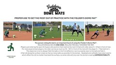 Fielder’S Dome Mats Fielders Dome Mat And Softball Bad Hop Training Equipment