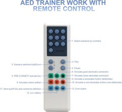 XFT AED Trainer First Aid Training Unit Teaching Kit XFT-120C+ Spanish & English