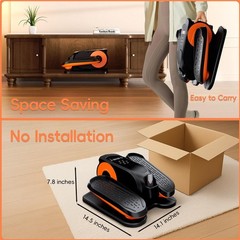 Under Desk Elliptical Machine Foot Exerciser – Seniors, Fully Assembled, Quiet,
