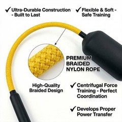 Tiluobat Baseball Swing Trainer Bat with 12 Soft Practice Balls Carry Bag