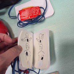 American Red Cross AED Trainer CPR Training Defibrillator w Pads & Case SET OF 2