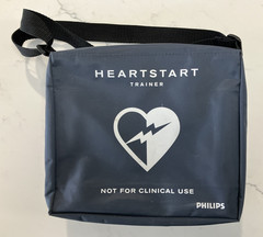 PHILIPS HeartStart HS1 AED Defibrillator Trainer Simulator M5085A-ABA With Case