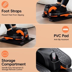 Under Desk Elliptical Machine Foot Exerciser – Seniors, Fully Assembled, Quiet,