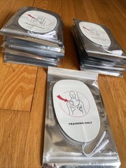 20 Pairs /Pack AED Adult Training Electrode Pads Replacement AED Training Pads