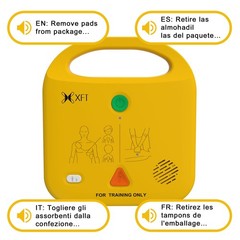 XFT AED Trainer Gold 5 modes voice prompts