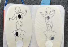 American Red Cross AED Training Practice Device English or Spanish complete set