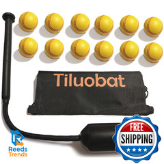 Tiluobat The Yellow Baseball Swing Trainer Kit Includes 12 Training Balls And 1