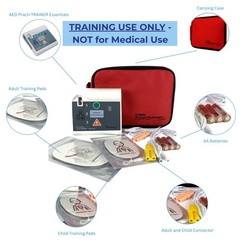 AED Defibrillator Practi–Trainer Essentials Reusable Pads CPR Training Scenario