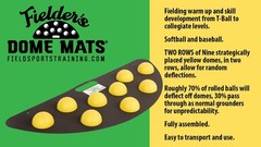 Fielder’S Dome Mats Fielders Dome Mat And Softball Bad Hop Training Equipment