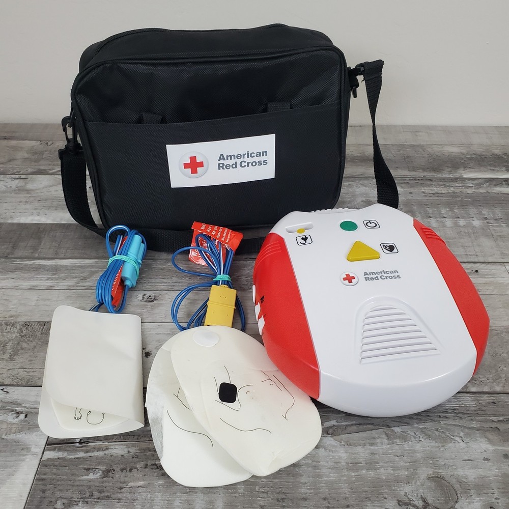 American Red Cross AED Trainer Training Practice Device English & Spanish WORKS