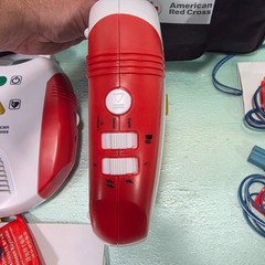 American Red Cross AED Trainer CPR Training Defibrillator w Pads & Case SET OF 2