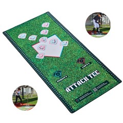 Attackletics Attack Mat For Batting Tee Practice Hitting Mat To Learn Optimal
