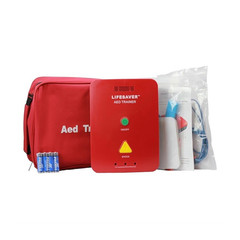 LifeSaver AED Trainer Kit with Carrying Bag, Accessories, and Batteries