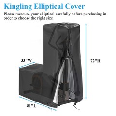 Kingling Elliptical Cover Waterproof Exercise Machine Cover 81x33x72″