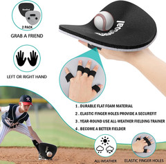 Softhands Foam Fielding Trainer Quik Hands Batting Baseball Infield Practice Two