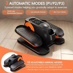 Under Desk Elliptical Machine Foot Exerciser – Seniors, Fully Assembled, Quiet,