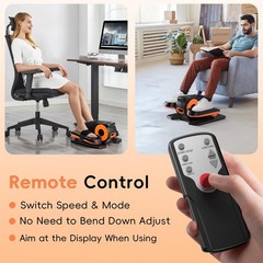 Under Desk Elliptical Machine Foot Exerciser – Seniors, Fully Assembled, Quiet,
