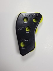 Deekin 4pcs 4 Wheel Baseball Umpire Clicker Indicator Gear Practice Black