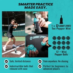 Bandit Sports Baseball Training Mini Tee Popper – Perfect Swings