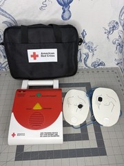 American Red Cross AED Trainer Training Practice Device English & Spanish WORKS