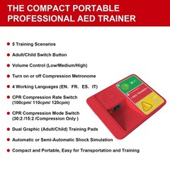 AED Trainer & AED Simulator & AED Defibrillator for Home, Lightweight CPR Pra…