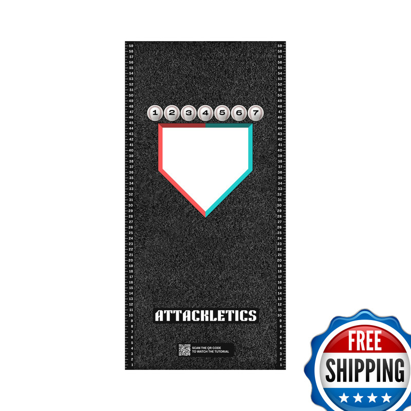 Attackletics Attack Mat For Batting Tee Practice Hitting Mat To Learn Optimal