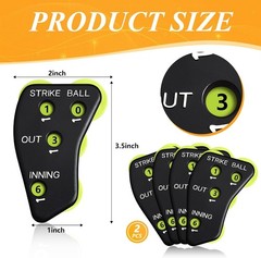 Deekin 4 Wheel Baseball Umpire Clicker Black Indicator Gear Practical Baseball C