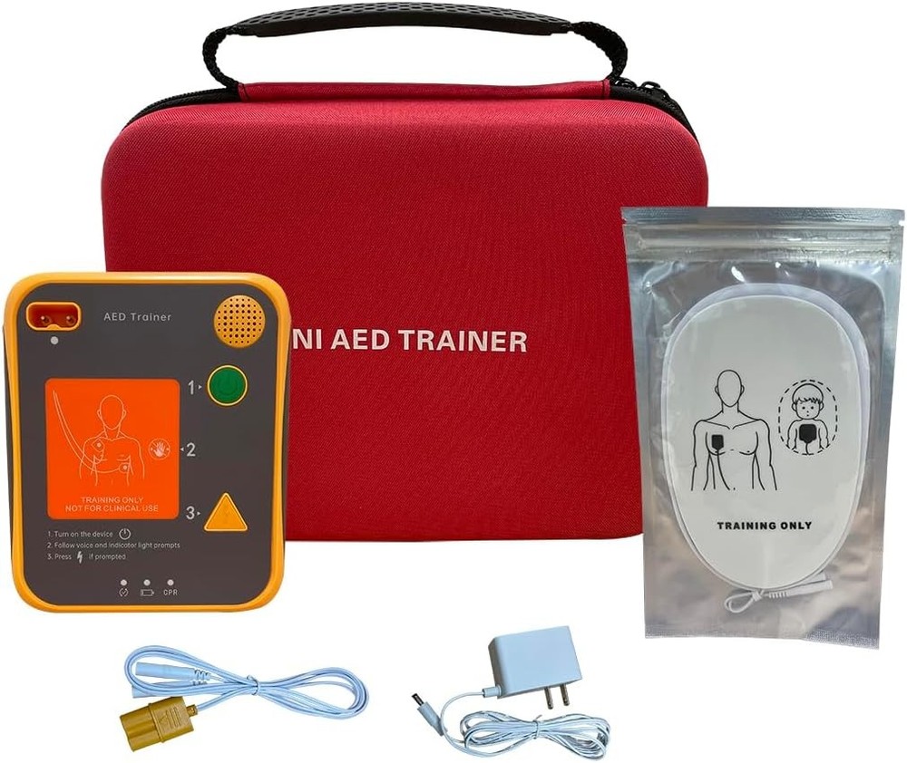 2Set AED Trainer Portable CPR Training Simulator First Aid Practice Demo Device