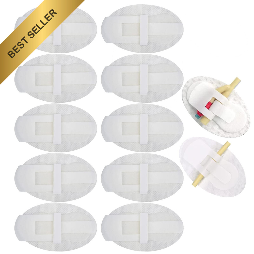 10 Pack Foley Catheter Stabilization Device Urinary Leg Bag Strap Holder Sticker