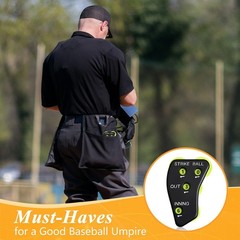 Deekin 4pcs 4 Wheel Baseball Umpire Clicker Indicator Gear Practice Black