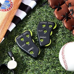Deekin 4 Wheel Baseball Umpire Clicker Black Indicator Gear Practical Baseball C