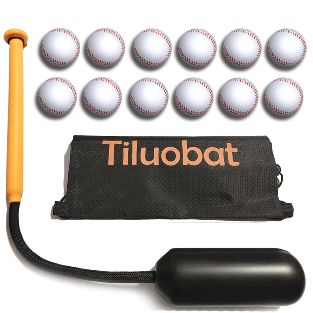 Tiluobat Baseball Hitting Trainer Set -Train Batting Skills Centrifugal