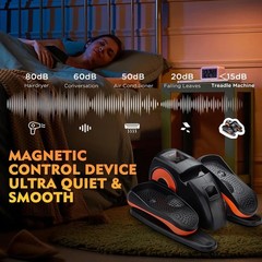 ESL Under Desk Elliptical Portable Leg Exerciser for Seniors Assembled Seated
